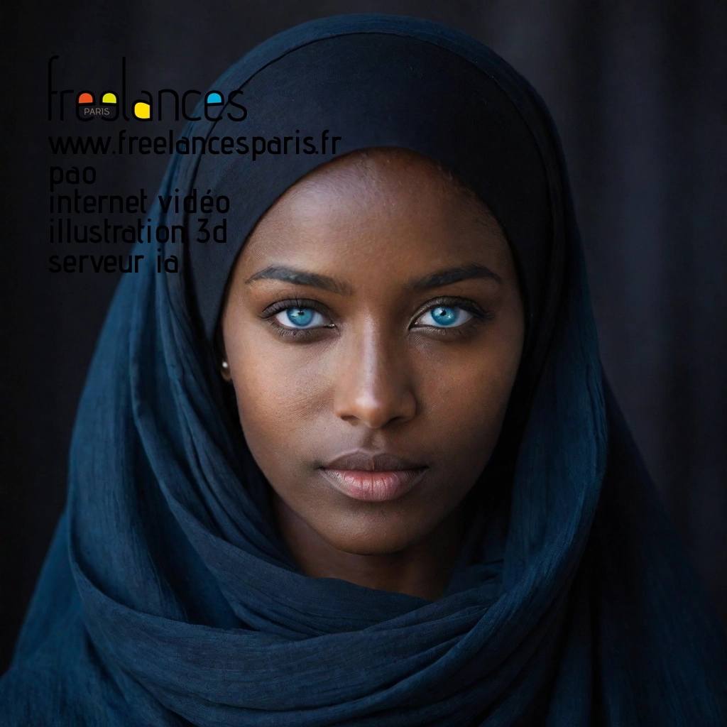 Pao mise en page internet vidéo illustration 3d serveur IA générative AI freelance paris studio de création magazines 737b00g0